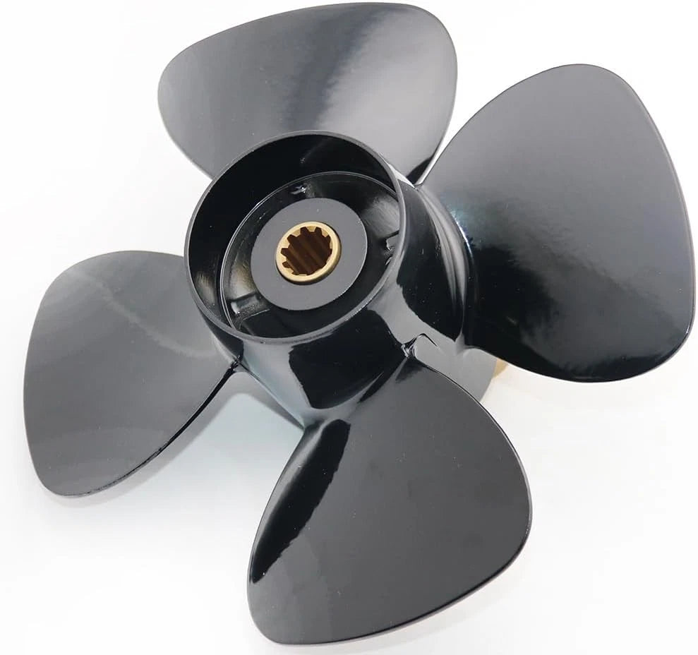 4 Blade Aluminum High Thrust Propeller for Suzuki 25-30HP (10 Tooth)