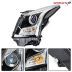 Halogen Projector Headlight Left Driver Side Chrome for Cadillac ATS (2013–2018)