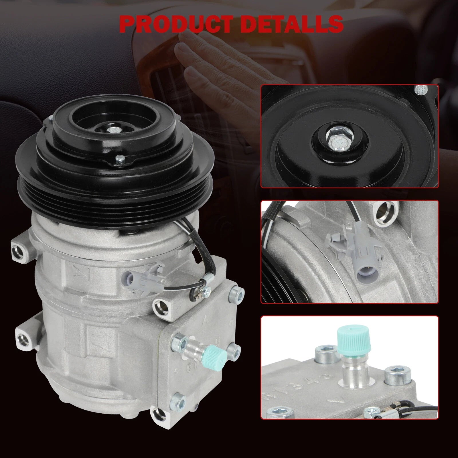 A/C Compressor with Clutch for Toyota 4Runner (1996-2002)