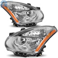 Set of 2 Chrome Headlights for Nissan Rogue (2008–2013)