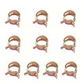 10 Pack 6mm Spring Clip Hose Line Band Clamp for Vacuum Fuel Oil (Low Pressure)