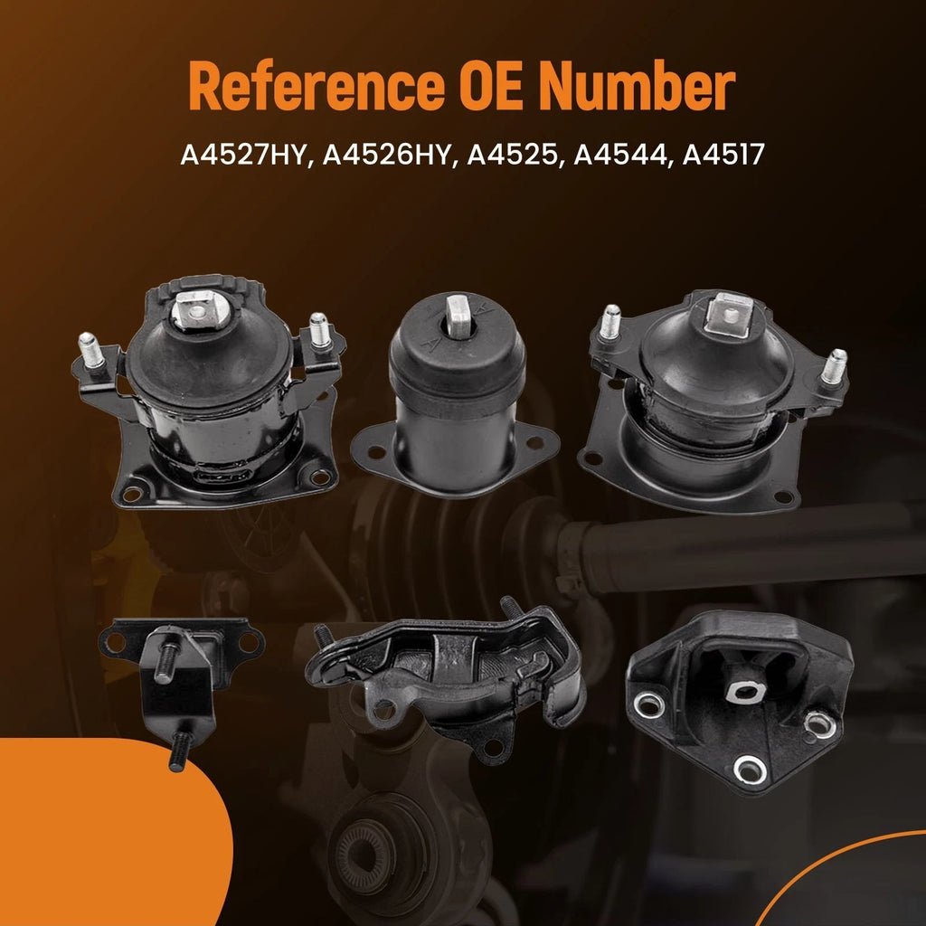 Engine Motor & Trans Mount Set for Honda Accord 3.0L (2003–2007)
