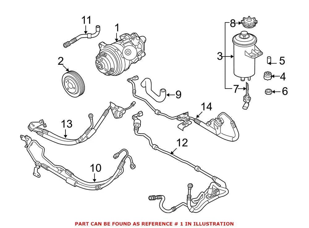 OEM Power Steering Pump for BMW X5 (2007–2009)
