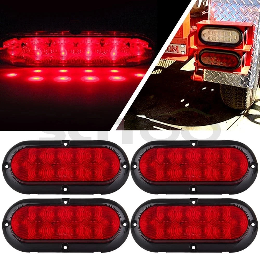 Set of 4 LED Stop Turn Tail Signal Side Marker Lights for Chevrolet Ford
