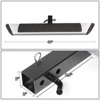 2" Receiver Rear Bumper Hitch Step Bar for Universal Fit (26"W x 5.5"L)