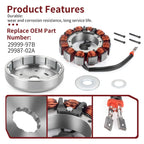 45Amp Stator Flywheel Rotor for Harley Electra Glide, Road Glide, Road King (–)