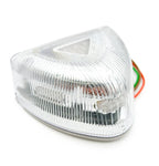Amber LED Side Turn Signal Pair w Chrome Base Clear Lens for Peterbilt (2005–2019)