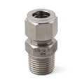 Compression Tube Fitting 1/2 NPT Male x Ф1/2 Tube OD (Set of 2)