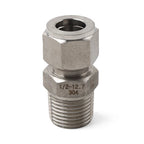 Compression Tube Fitting 1/2 NPT Male x Ф1/2 Tube OD (Set of 2)