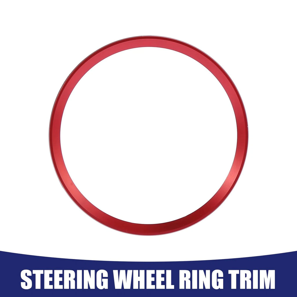 Red Steering Wheel Decal Sticker Cover Trim for Audi Q3 Q5 A5 (2012–2016)
