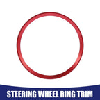 Red Steering Wheel Decal Sticker Cover Trim for Audi Q3 Q5 A5 (2012–2016)