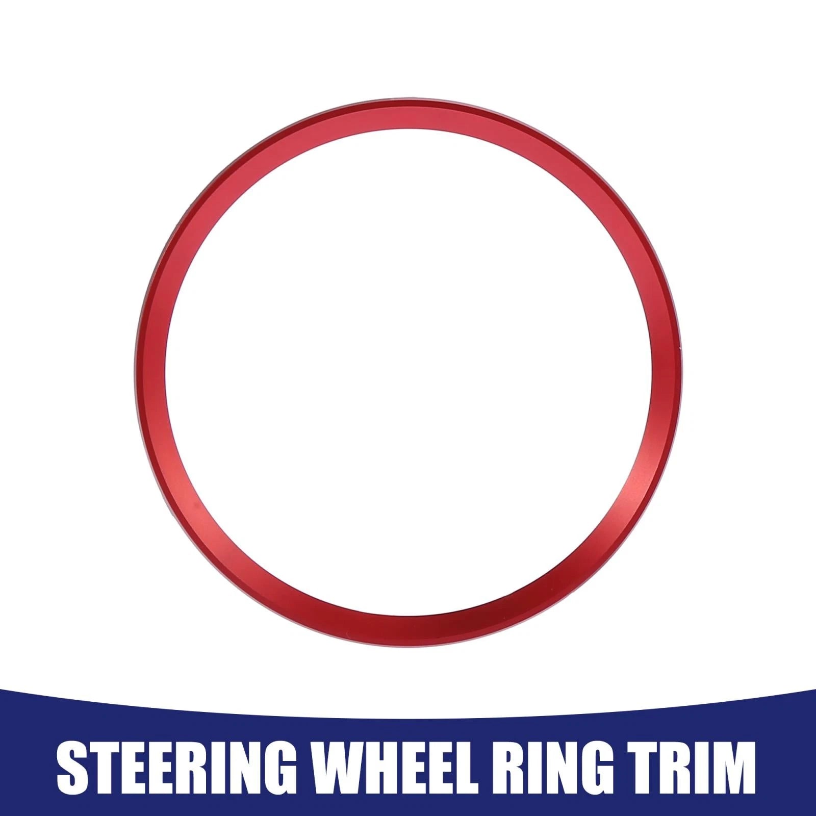 Red Steering Wheel Decal Sticker Cover Trim for Audi Q3 Q5 A5 (2012–2016)