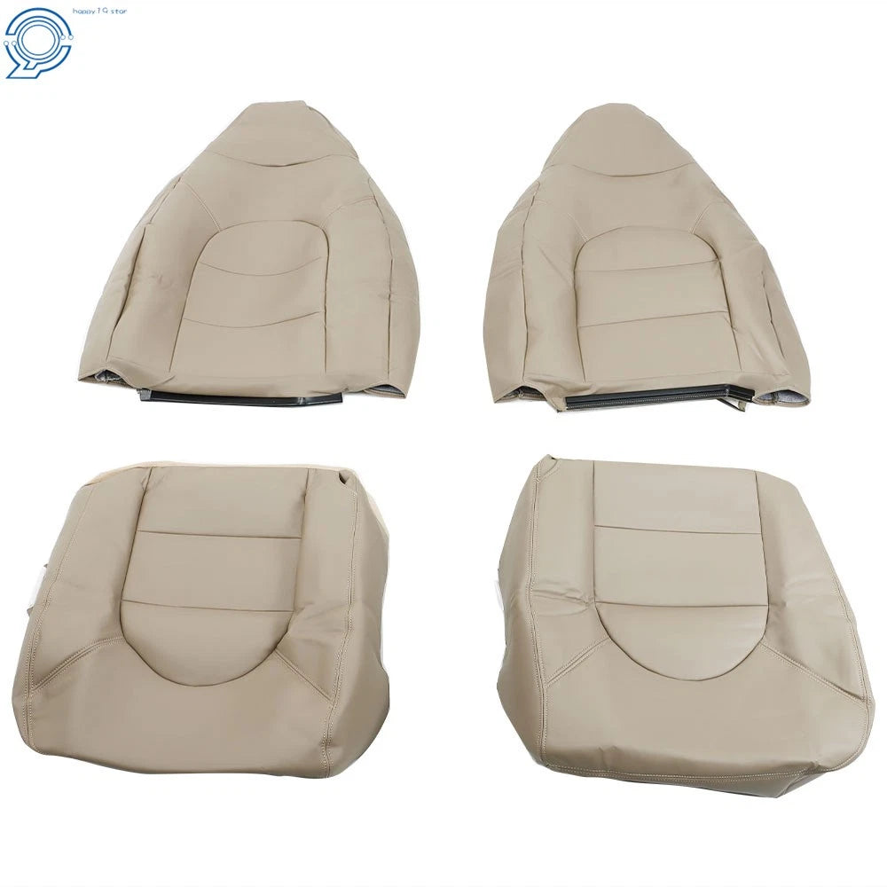Set of 2 Front Seat Covers for Ford F250 F350 Lariat (1999–2000) Tan