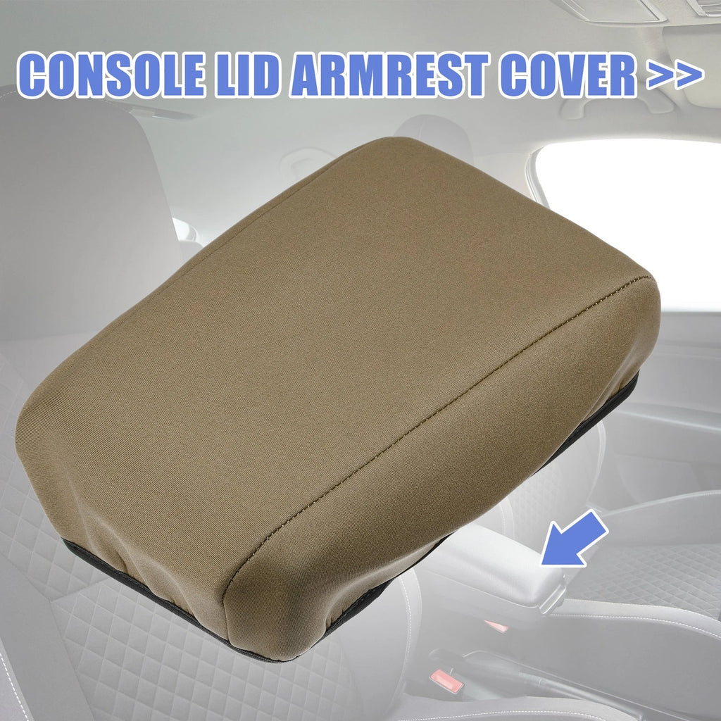 Center Console Armrest Cover for Subaru Forester (2015–2018) Dark Brown