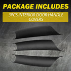 Black Inner Door Handle Pull Trim Cover for BMW X5 F15 X6 F16 (2014–2018)
