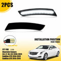 2X Smoked LED Side Marker Lights for Cadillac ATS CTS CTS-V (2015–2019)