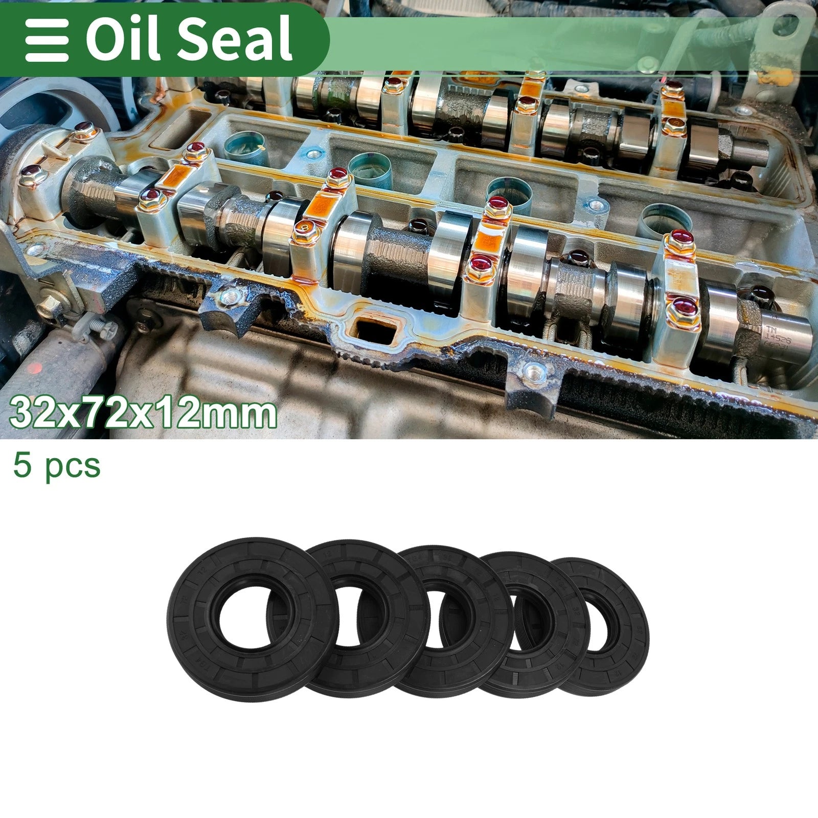 Oil Seal   - NBR Rubber 32x72x12mm