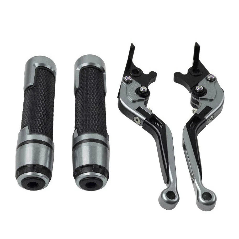 Extendable Brake Clutch Levers & Handlebar Grips for Suzuki GSXS125 (2017-2023)