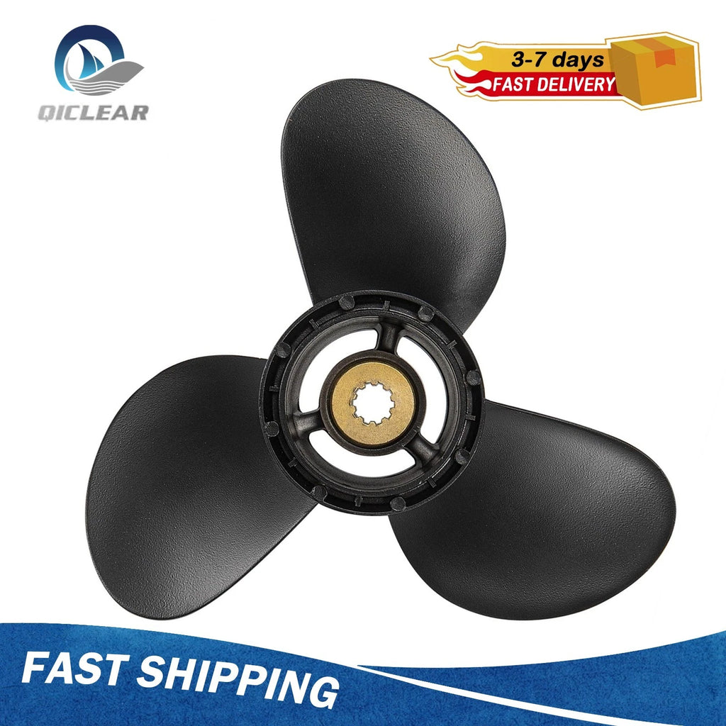 9 1/4 X 12P Boat Propeller for Suzuki DF 8-20 HP (10 Tooth)
