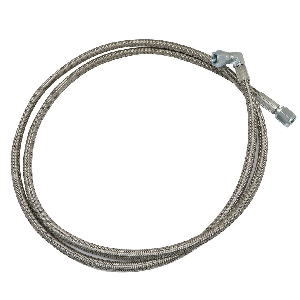 Steel Braided Turbo Oil Feed Line 60" Hose -4AN for