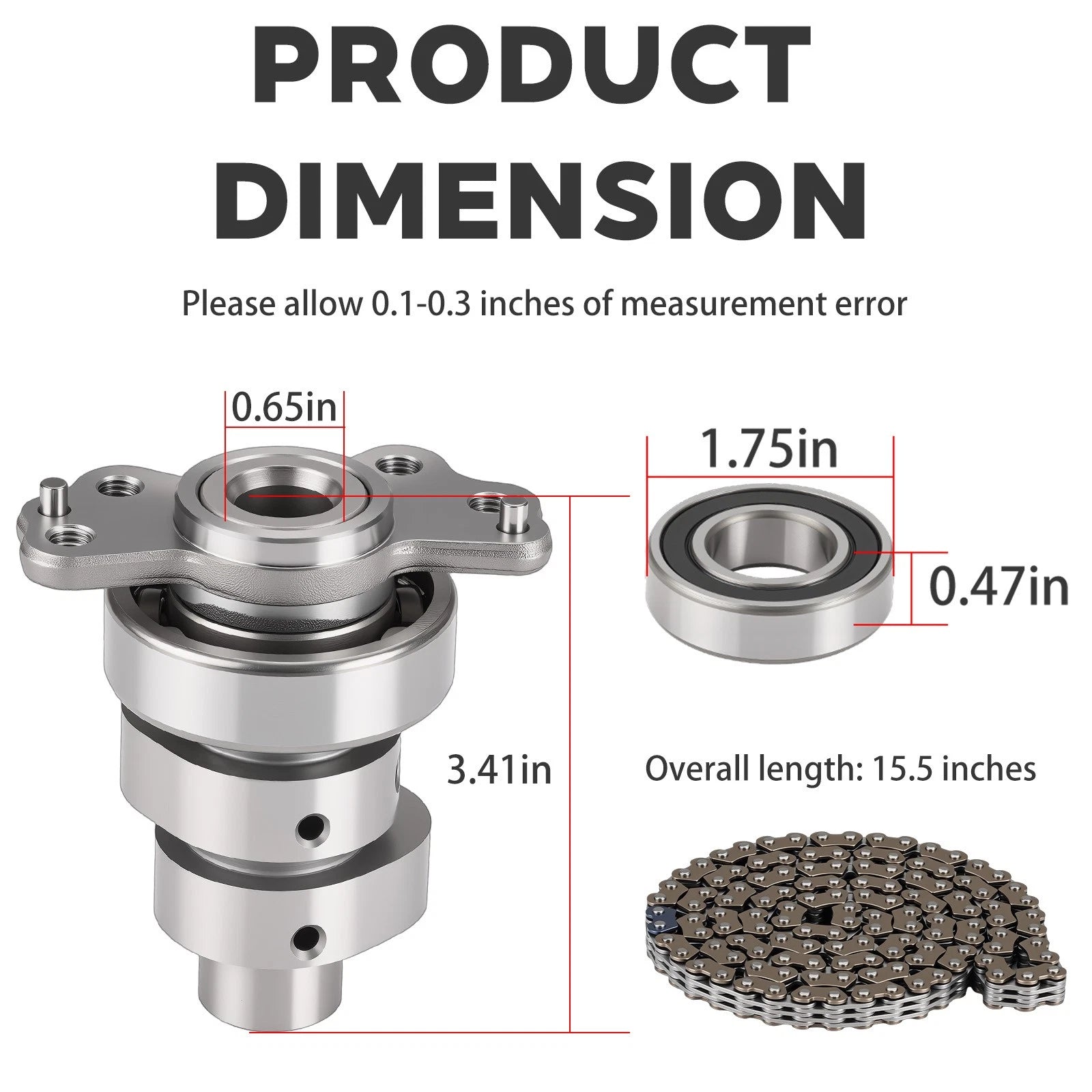 Camshaft & Timing Chain Bearing for Yamaha Raptor 700 700R YFM700 (2009–2024)