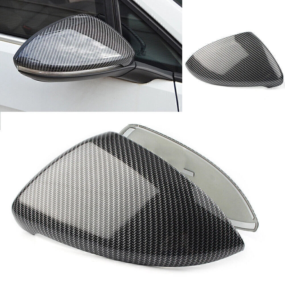 Carbon Fiber Side Mirror Cover Trim for VW Golf MK7 (2015–2019)