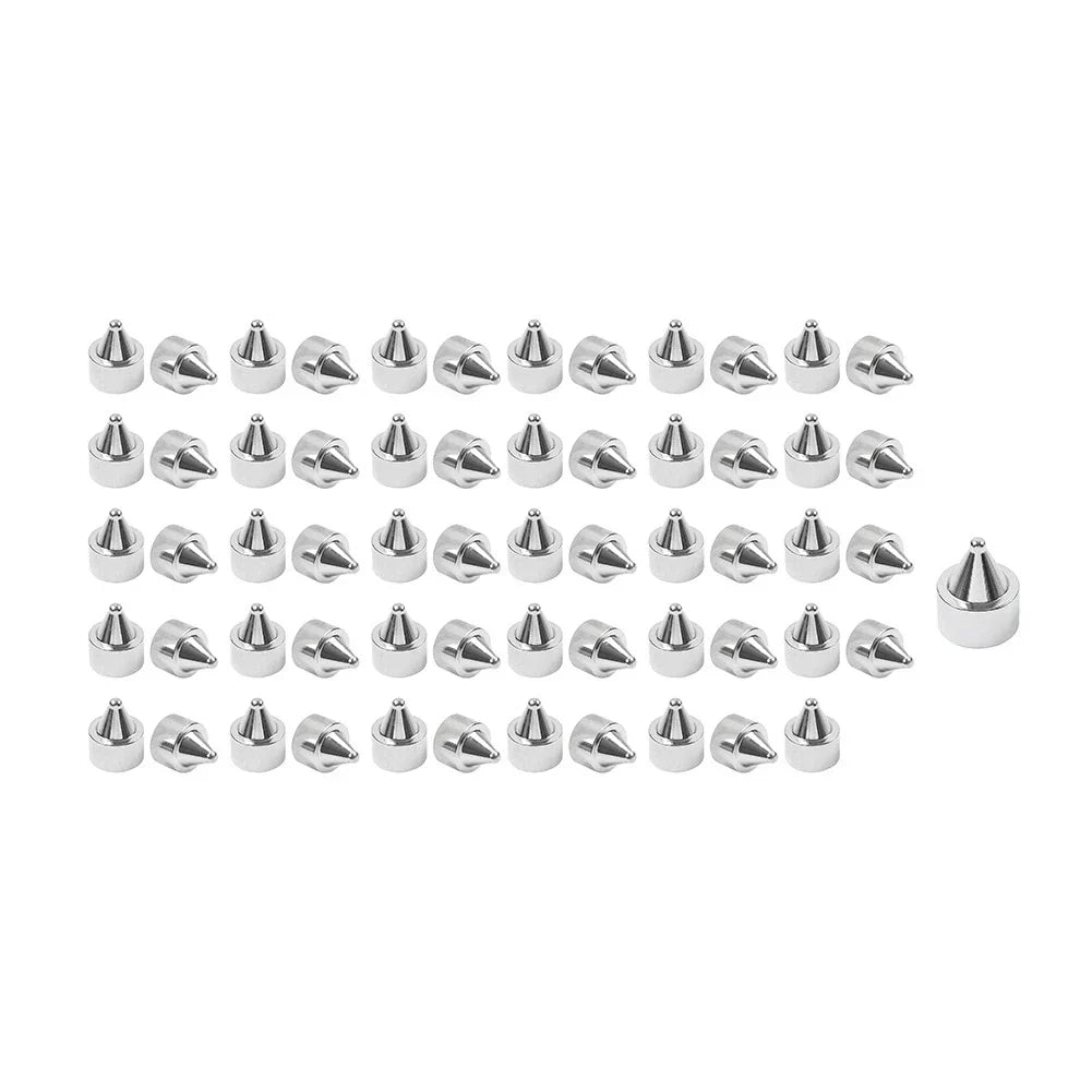 60x Chrome Engine Bolt Caps for Harley Heritage Softail Breakout Sportster