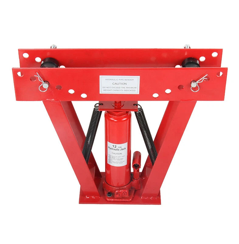 12 Ton Manual Hydraulic Pipe Bender with 6 Dies for Exhaust Tubing