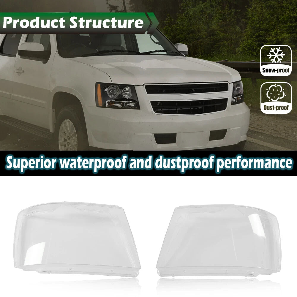 Headlight Replacement Lens for Chevy Avalanche Tahoe Suburban (2007–2014)