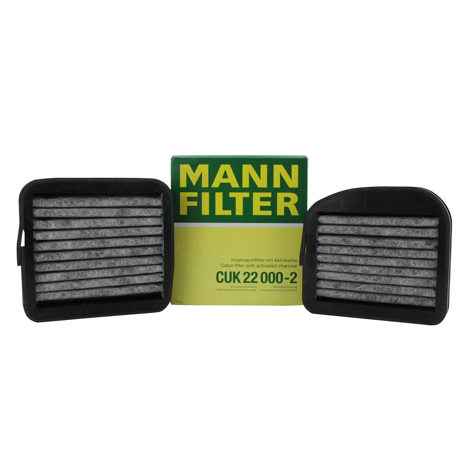 Set of 2 Mann Cabin Air Filters for Benz W210 S210 C215 V220 E300 Maybach