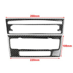 Carbon Fiber CD & AC Panel Cover Trim for BMW 3 Series E90 E92 E93 (2005-2012)