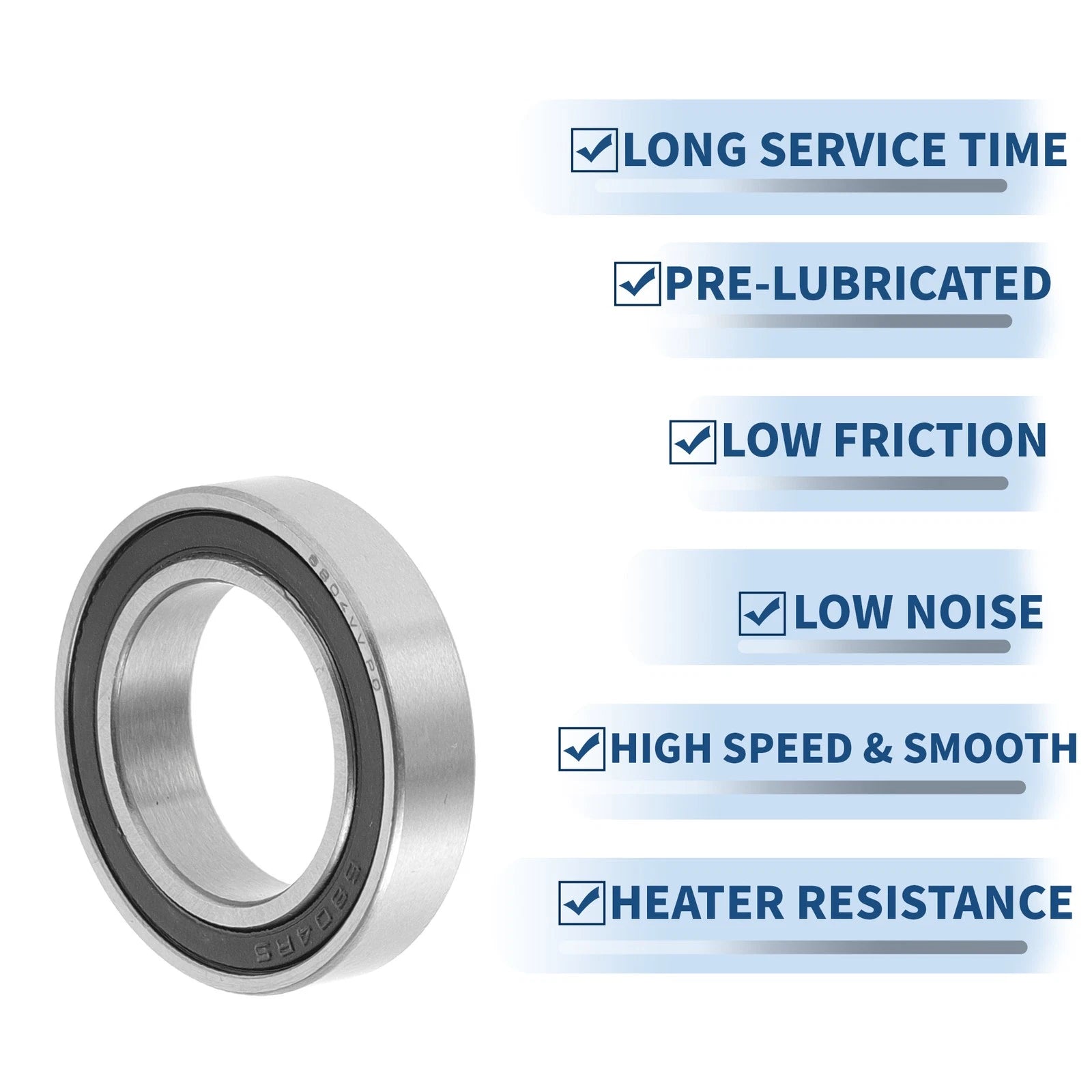 Deep Groove Ball Bearing 6804VV for Scooter Skateboard (20x32x7mm)