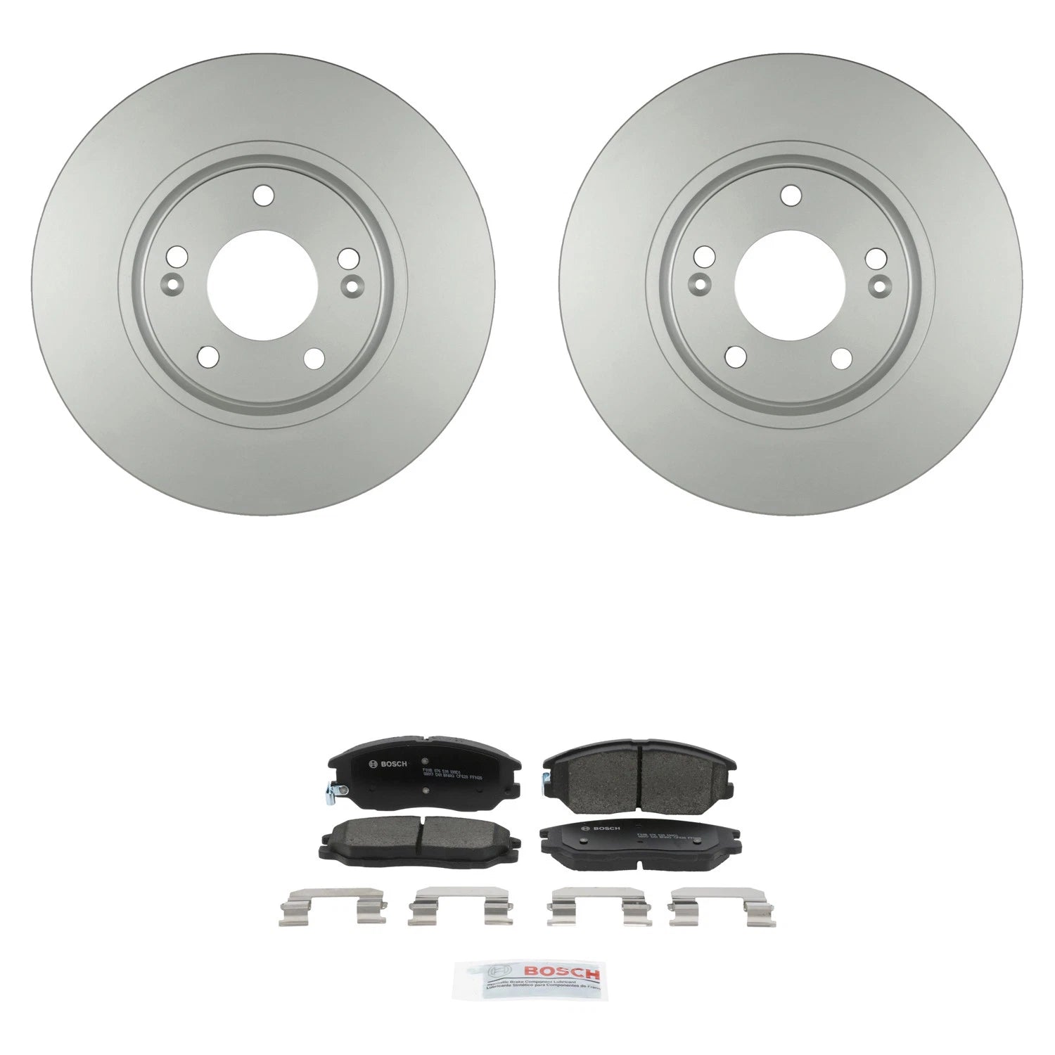 Bosch QuietCast Front Rotors & Ceramic Brake Pads for Amanti XG350 (2004–2006)