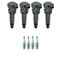Set of 4 NGK COP Ignition Coils & Nickel Spark Plugs for Magentis Optima Sonata (2001–2010)