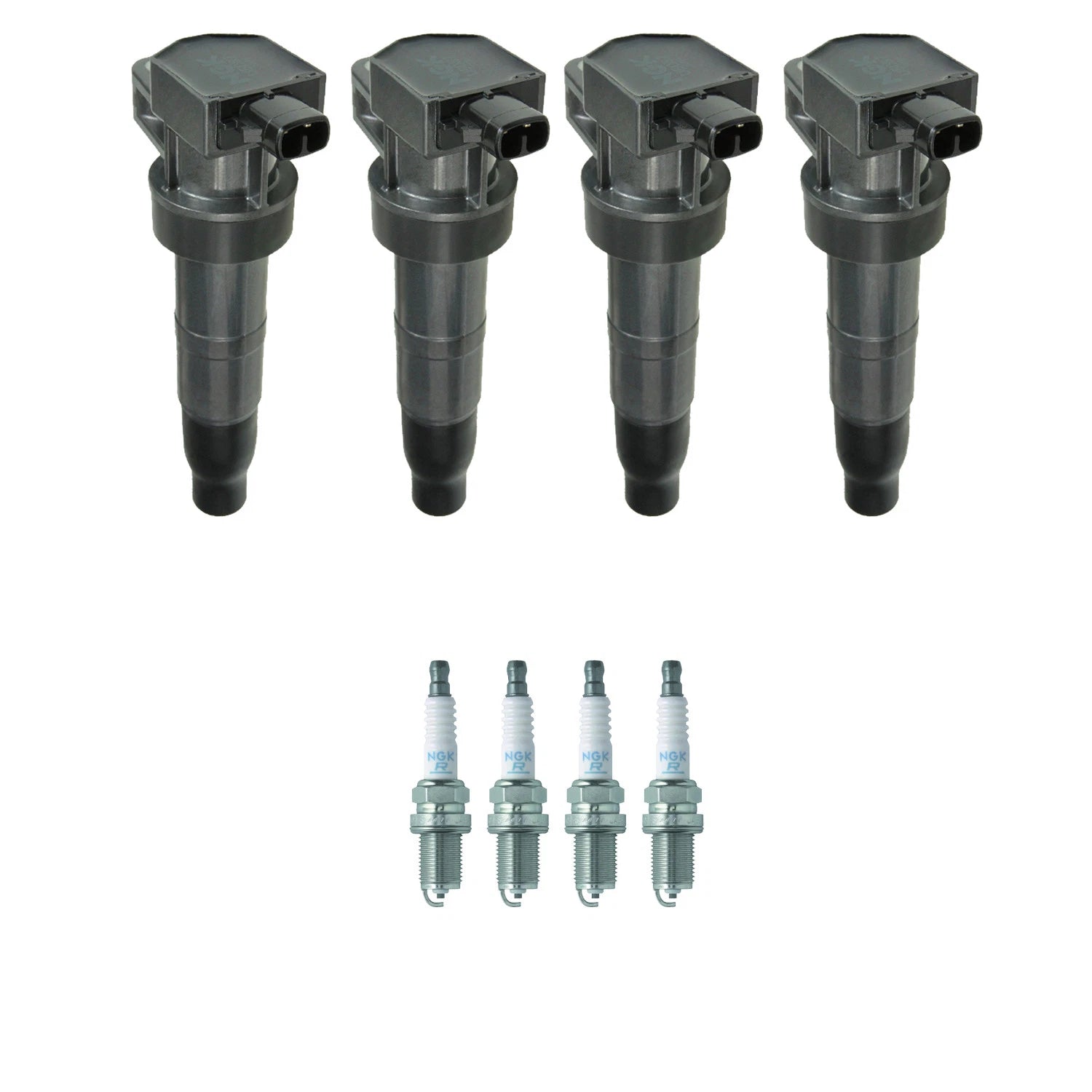 Set of 4 NGK COP Ignition Coils & Nickel Spark Plugs for Magentis Optima Sonata (2001–2010)