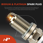 1x Ignition Coil & 4x Iridium Spark Plugs for Subaru Impreza