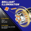 2X LED Turn Signal Light Bulbs for AUTOONE 1157 2057 7528 (CANBUS, Amber)