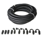 Braided Fuel Hose Line Kit with Swivel Hose End Fittings - 20 Feet