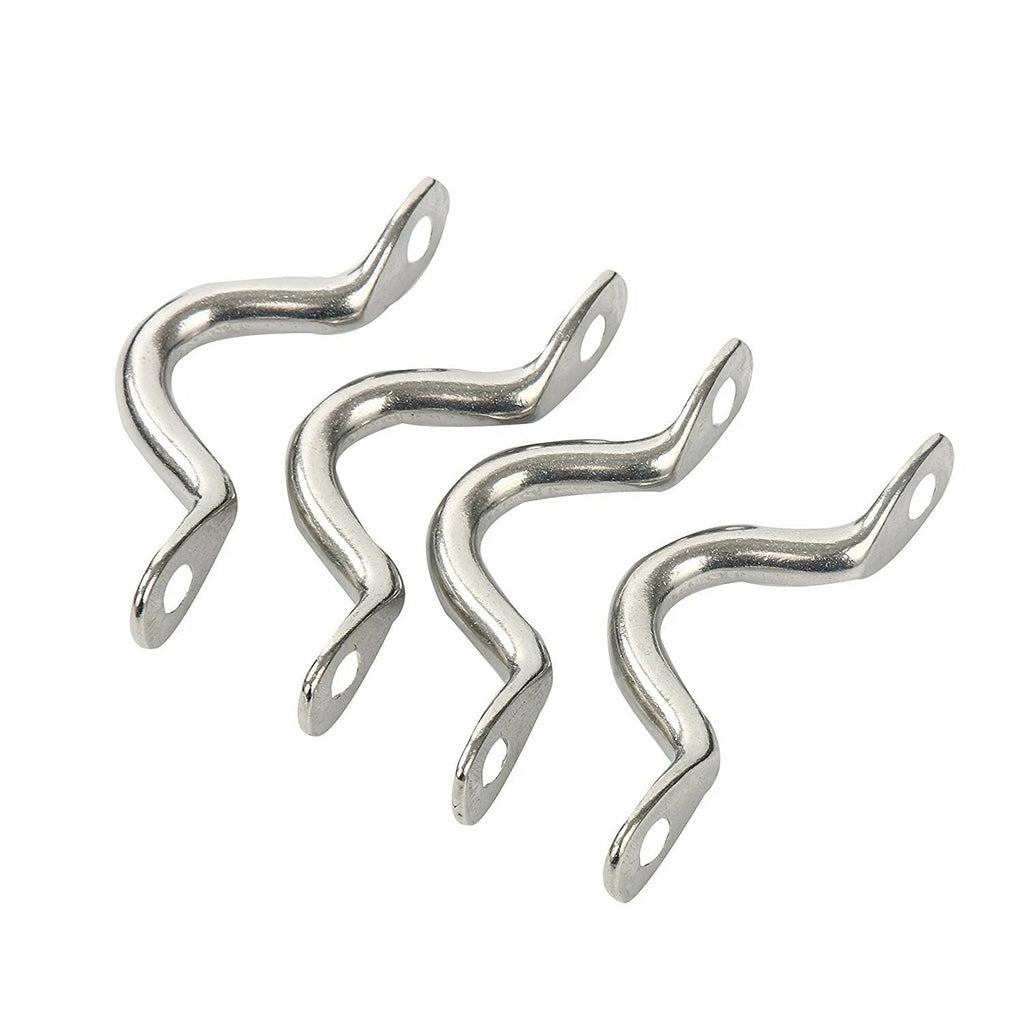 6 Pack Stainless Steel Bimini Boat Top Pad Eye for Marine Use