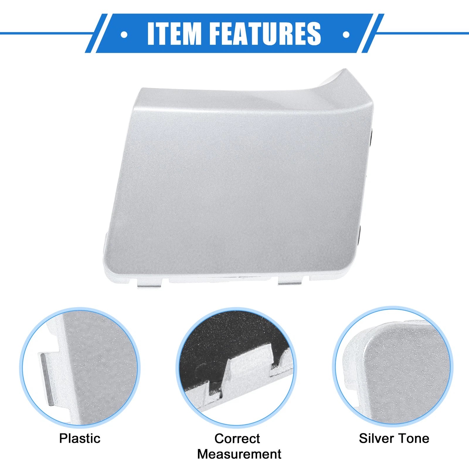 Tow Eye Hook Cover for Subaru Impreza (2010–2014) - Silver Tone
