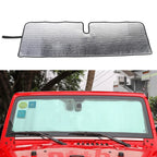 Sunshade 2/4-Door Windscreen Windshield UV Aluminum Foil for Jeep (2007-2018)