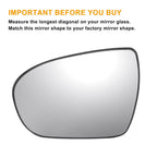 Heated Left Side Mirror Glass w/ Backing Plate for Kia Optima (2011–2015)
