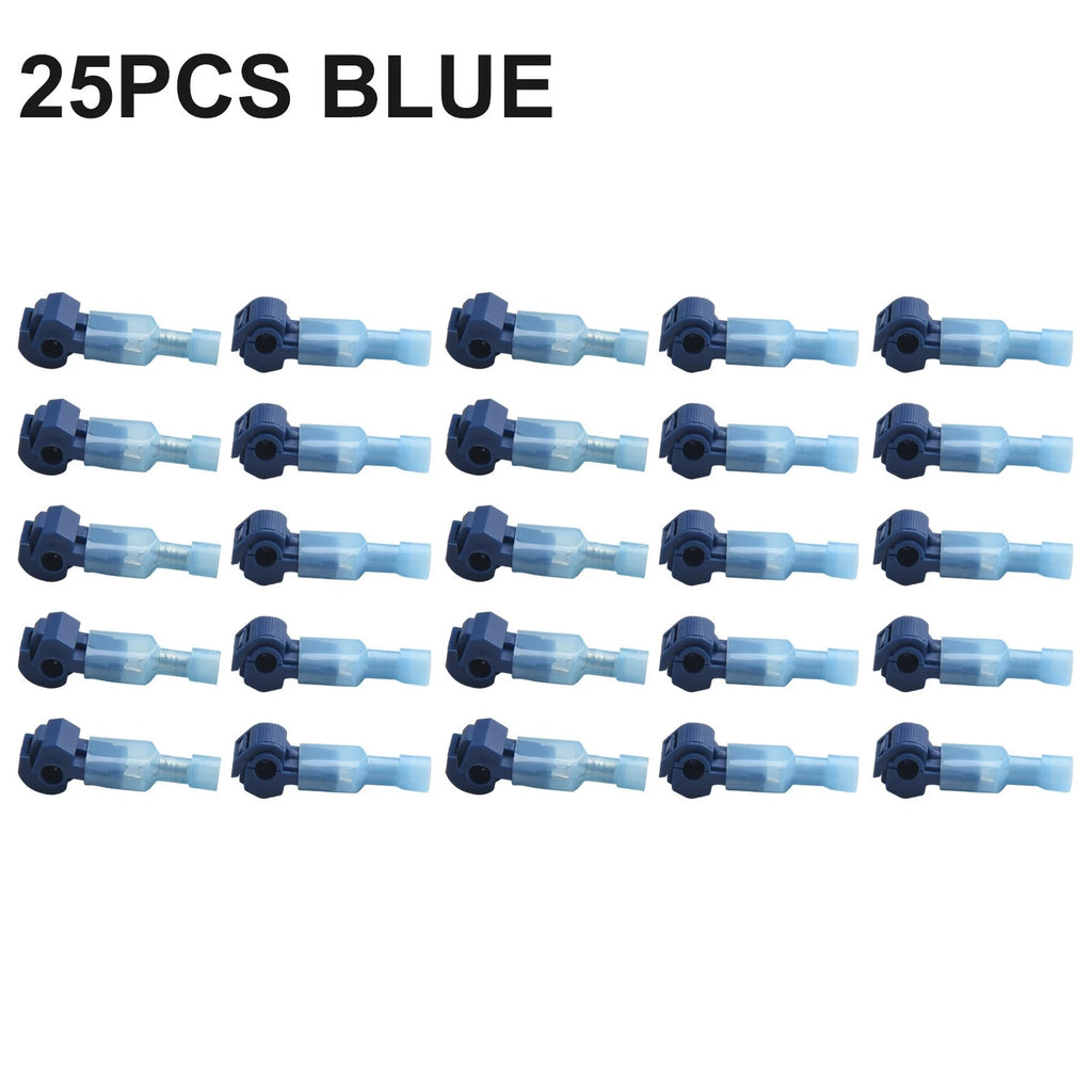 25 Male Spade Connector Terminals for Various Applications (1.75-2.5mm²)