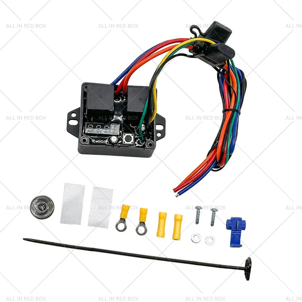 Dual Electric Radiator Fan Thermostat Controller for 12V (185-205F)