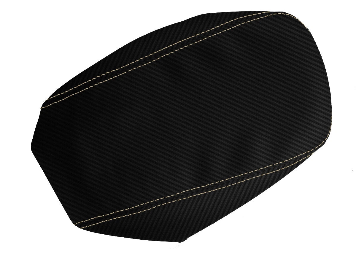 Console Lid Armrest Cover for Chrysler 200 (2011–2014) Carbon Fiber