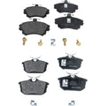 Set of 4 NAO Brake Pads for Volvo S40, V40 (2000–2011)