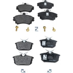 Set of 4 NAO Brake Pads for Volvo S40, V40 (2000–2011)