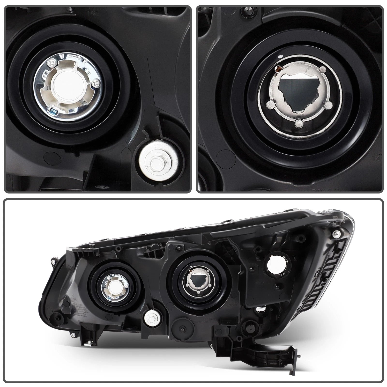 2Pcs Projector Headlights for Honda Accord Sedan (2013–2015)