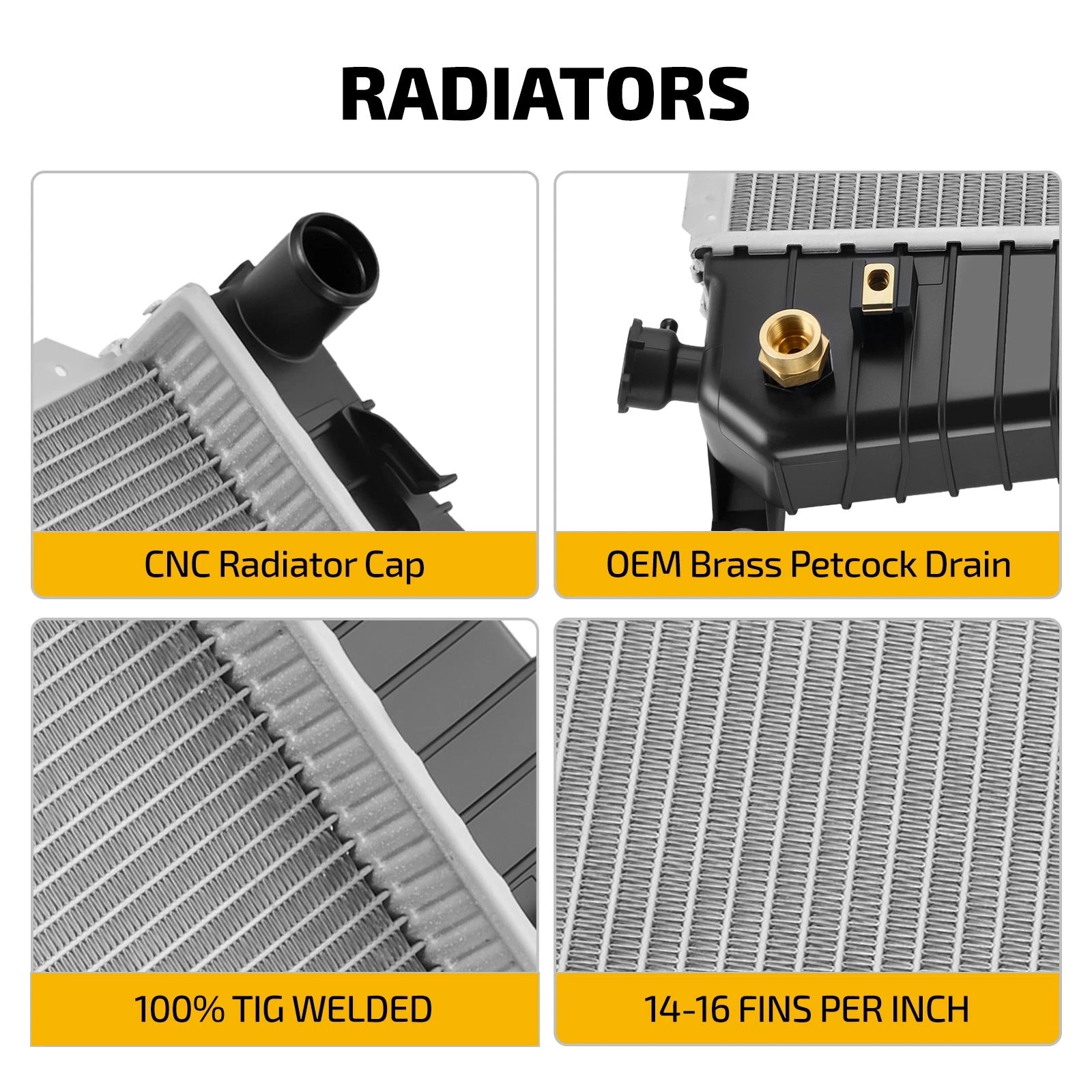 Aluminum Radiator for Ford Ranger Mazda B3000 B4000 (1995–1997)