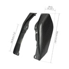 Carbon Fiber Vivid Black Mid-Frame Air Deflector for Harley Electra Glide (2009–2023)